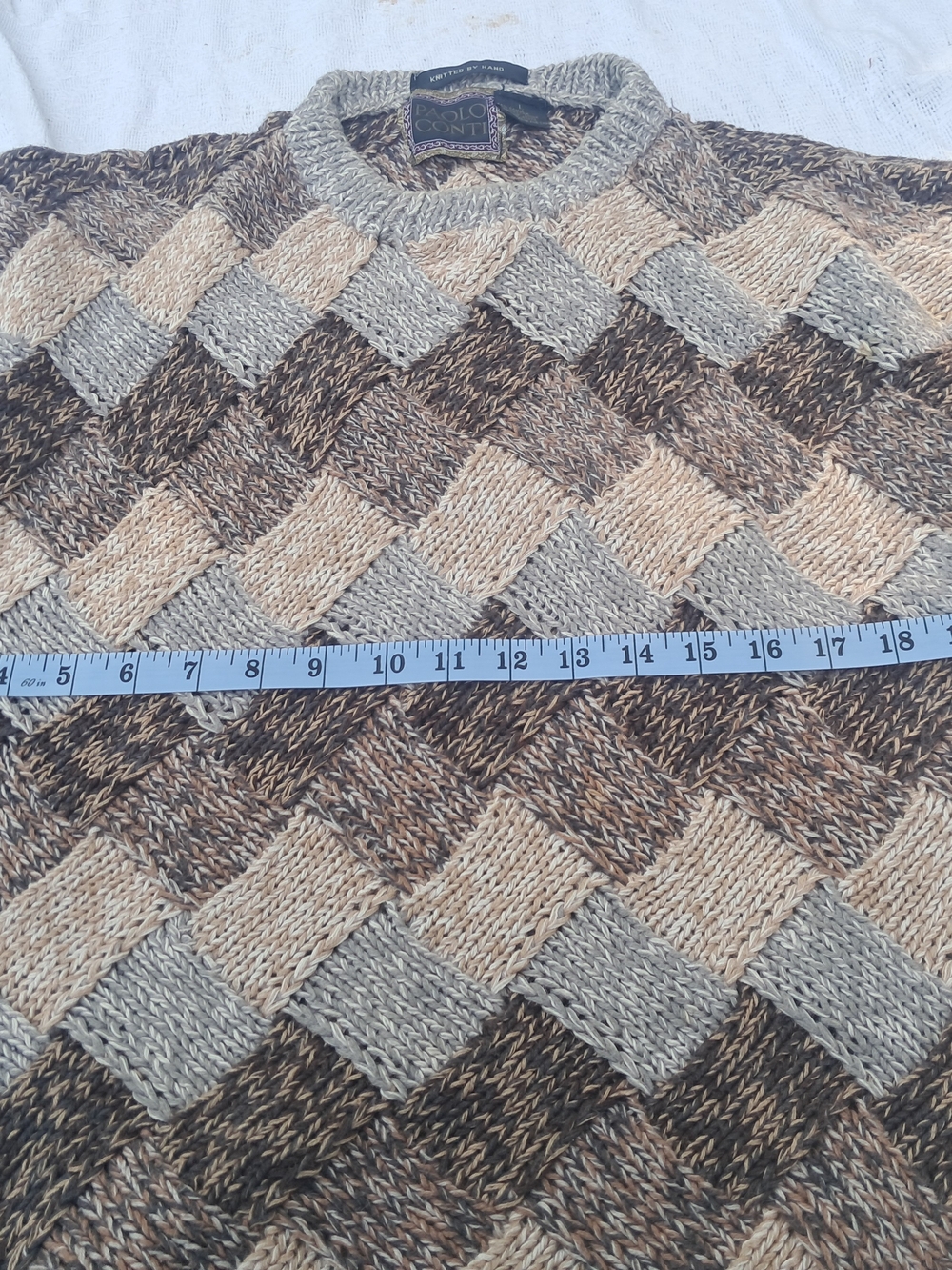 Unique Vintage Handknit Sweater - Picture 4 of 9